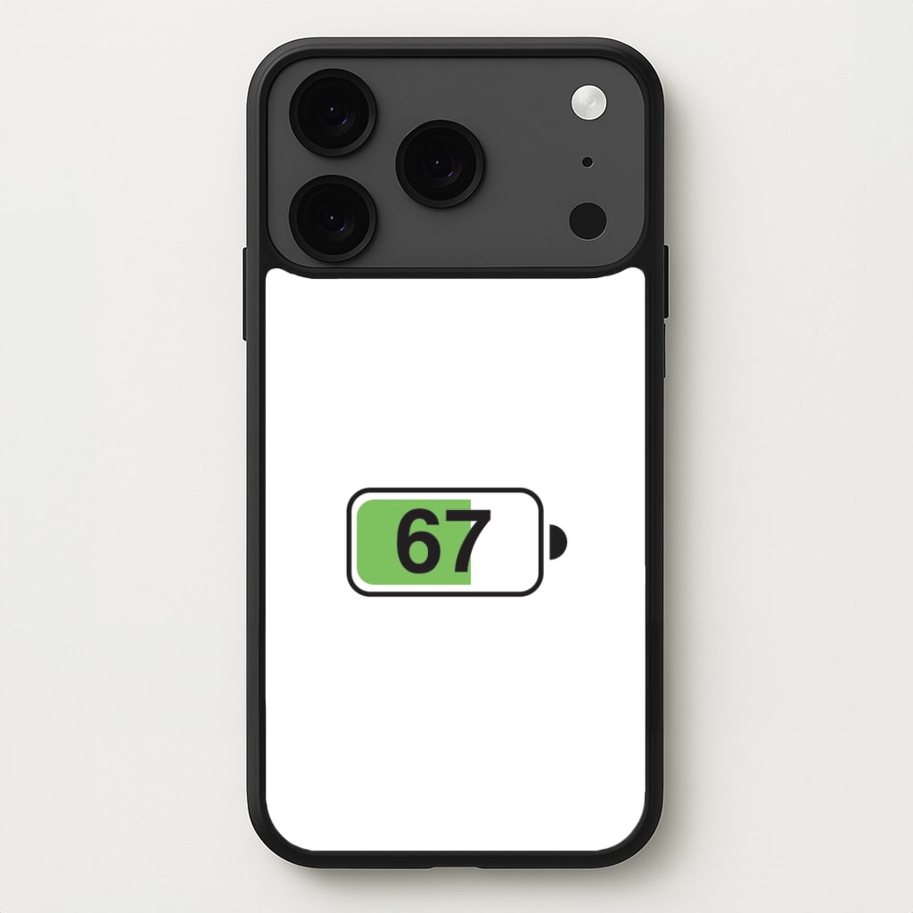 6 7 Battery iPhone 17 Pro Case
