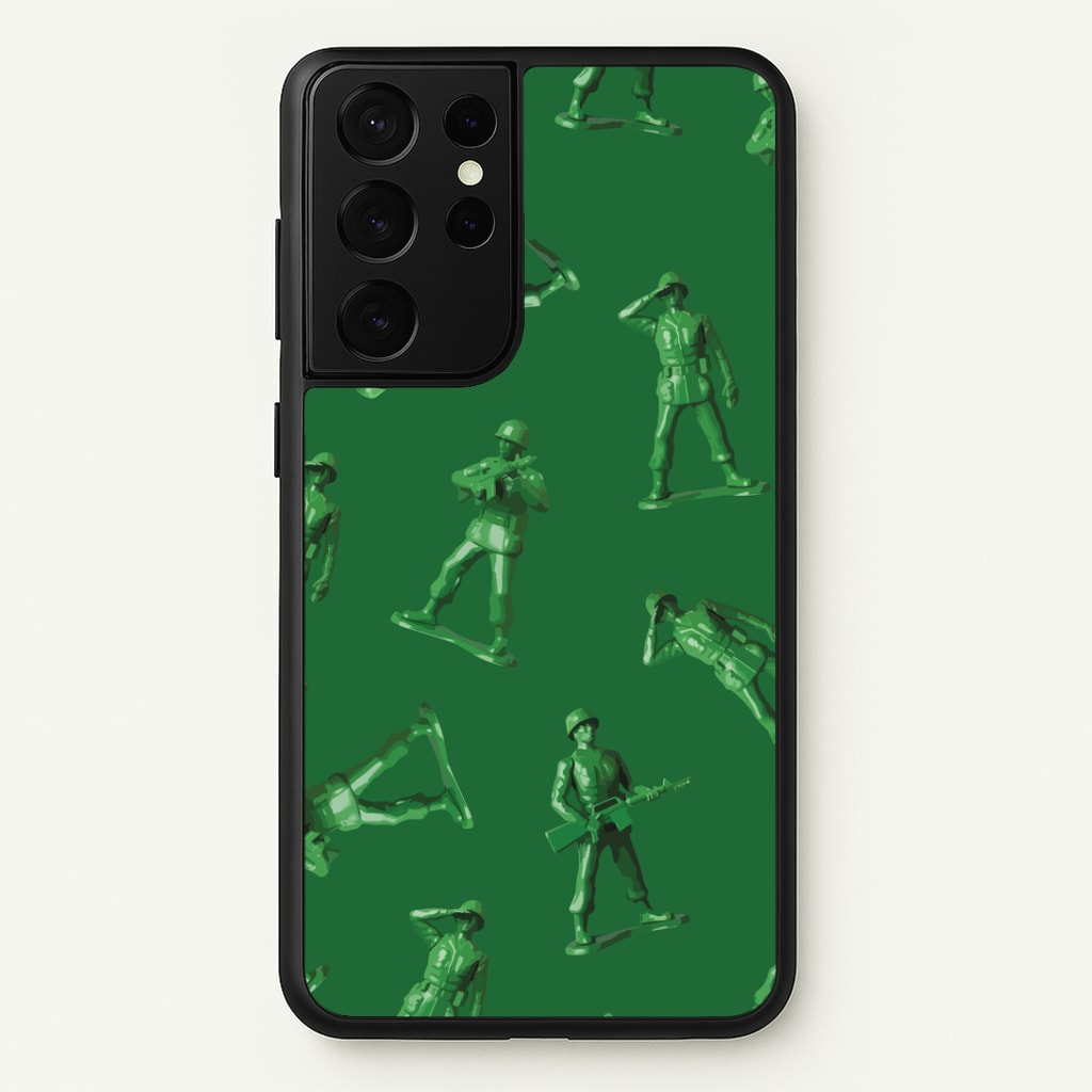 Toy Army Soldier Pattern Galaxy S21 Ultra Case