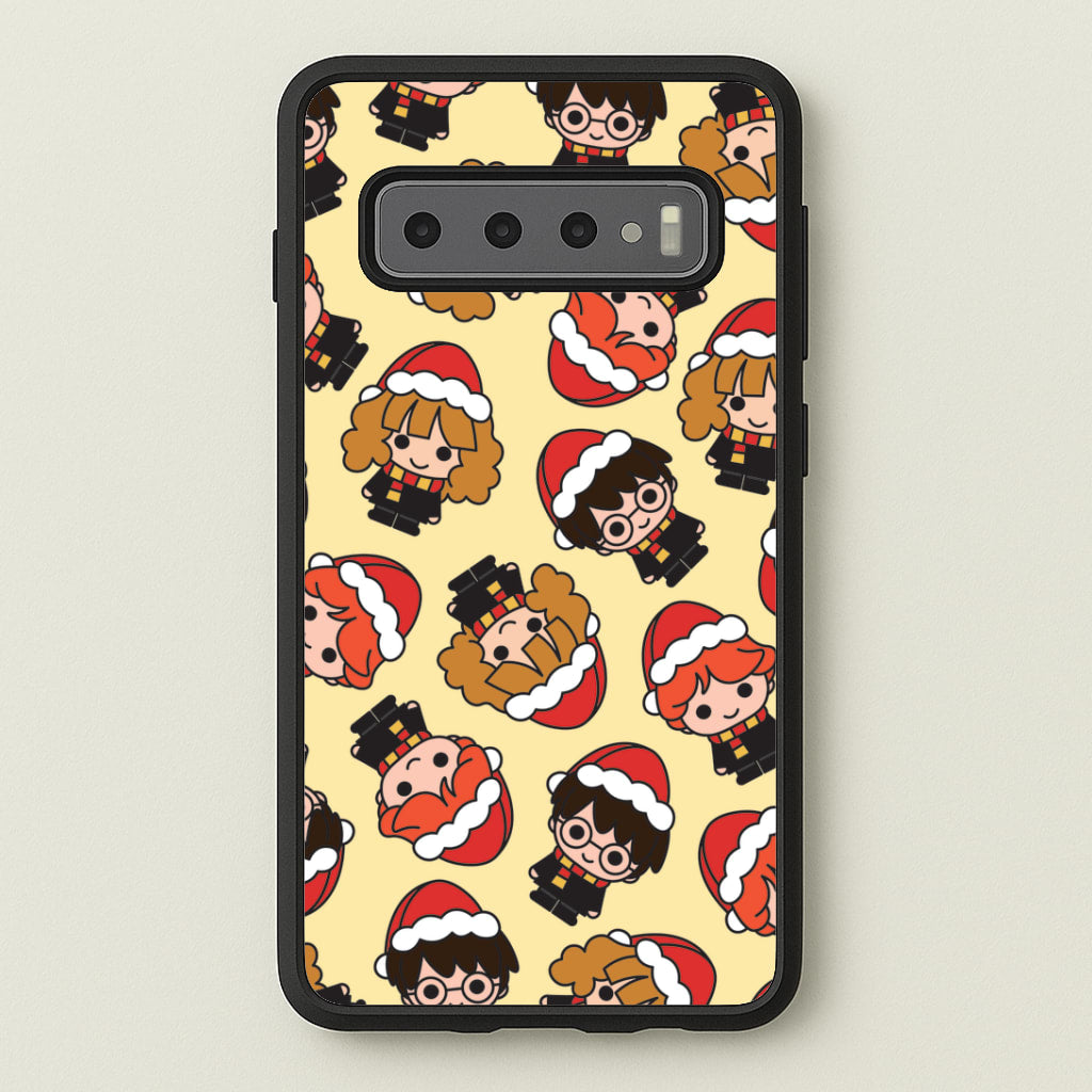 Wizards With Christmas Hats Pattern Galaxy S10 Case
