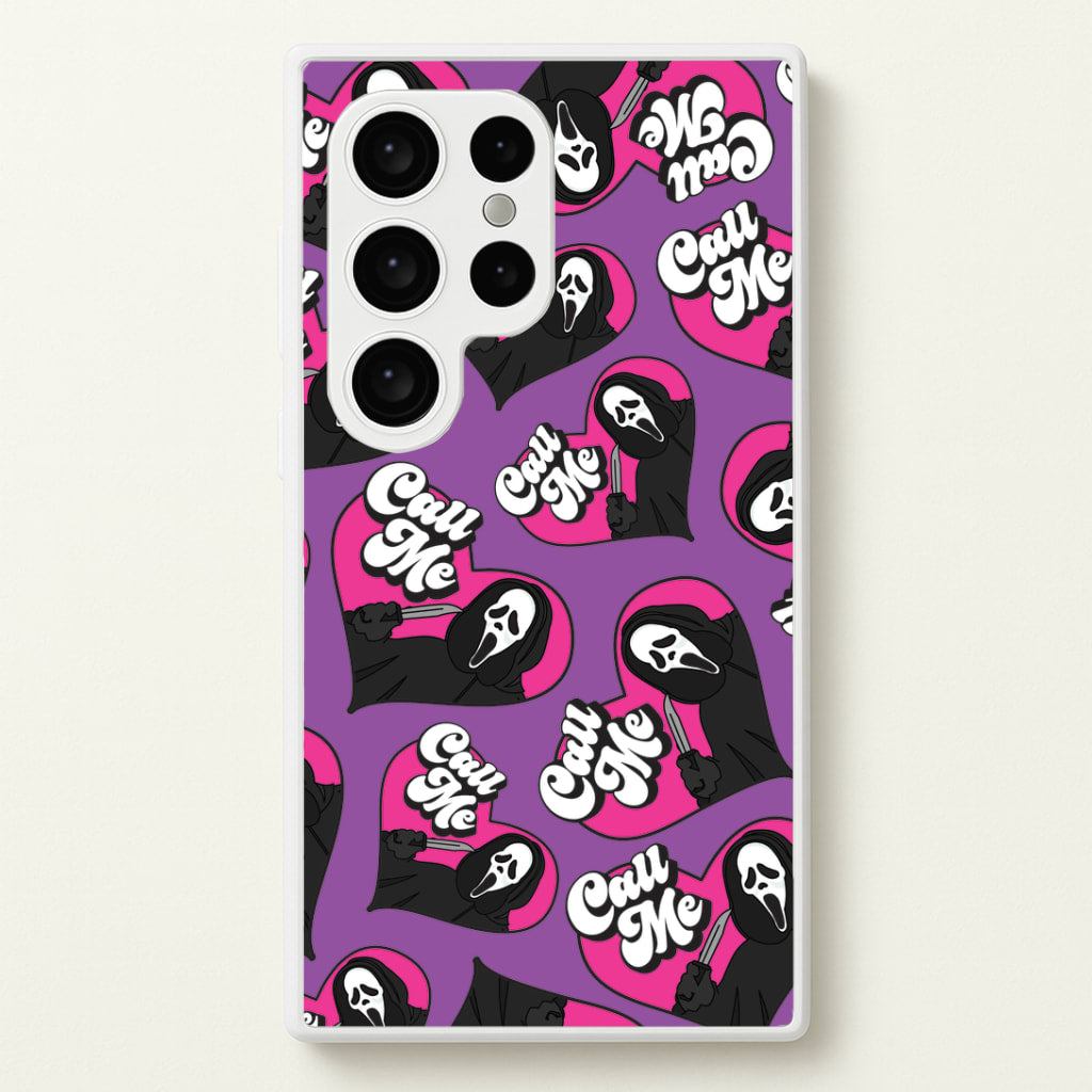 Call Me Heart Pattern Galaxy S24 Ultra Case