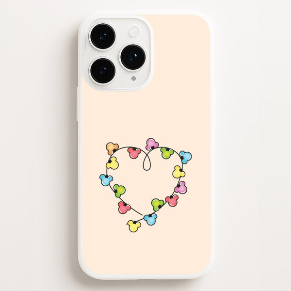 Cartoon Mouse Christmas Fairylights Heart iPhone 11 Pro Case