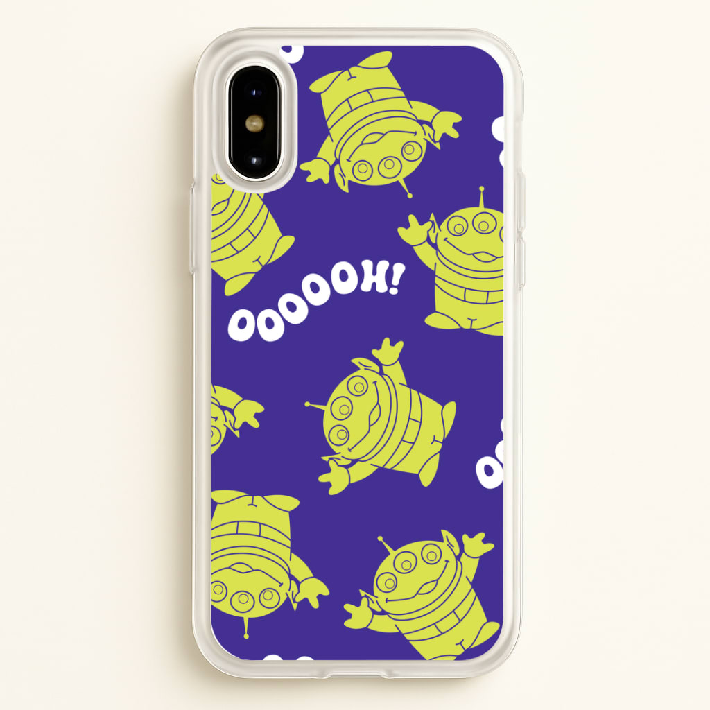 Toy Aliens Silhouette Pattern iPhone X / XS Case