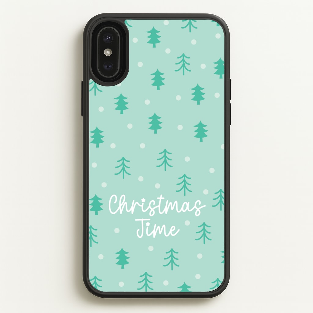 Cute Xmas Trees Pattern iPhone XS Max Case
