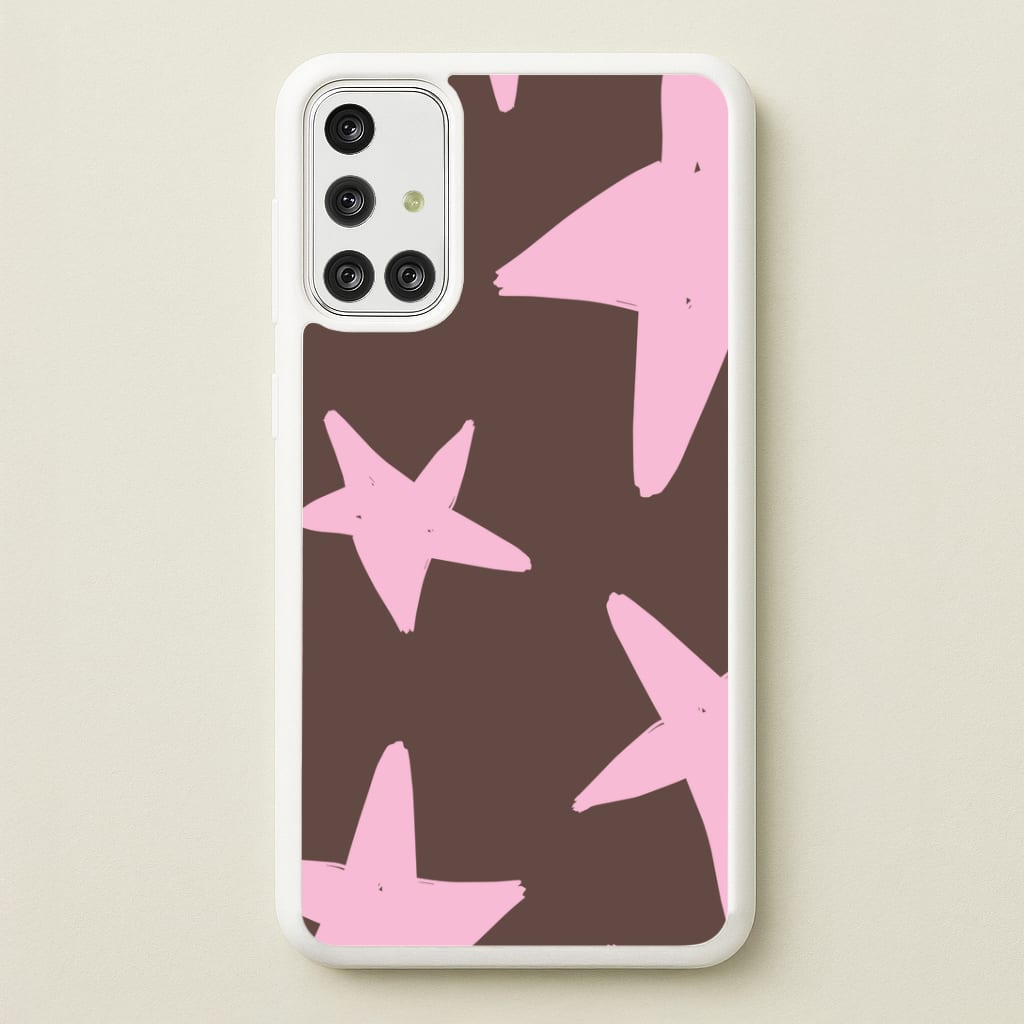 Chocolate & Strawberry Stars Galaxy A71 Case