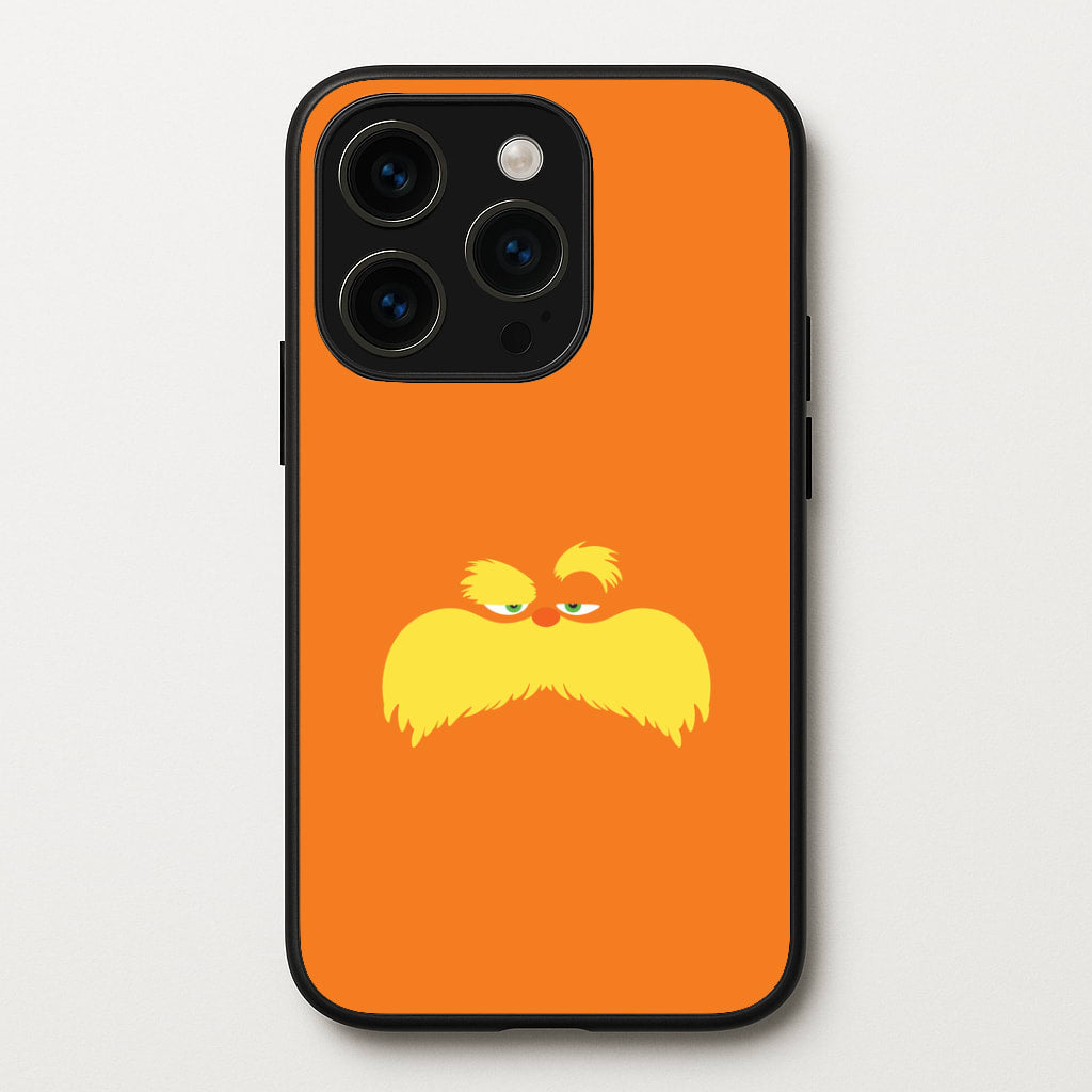 Orange Tree Creature Face iPhone 14 Pro Case