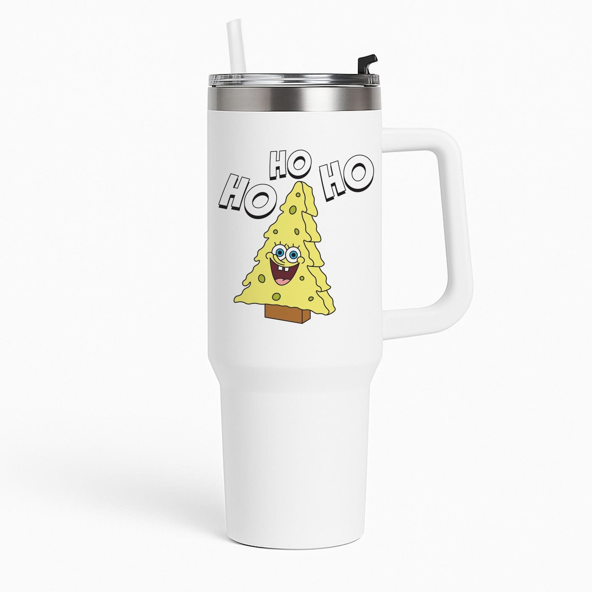 Christmas Tree Cartoon Sponge Tumbler