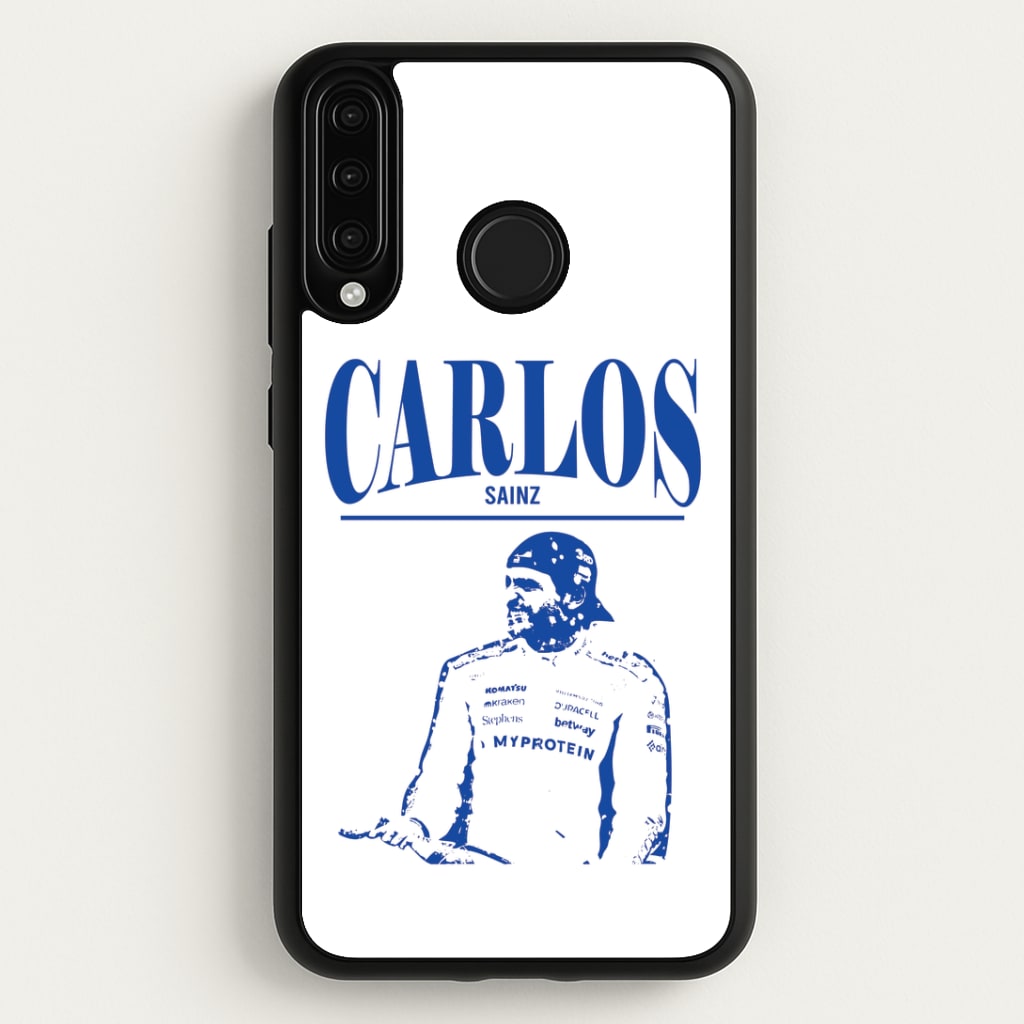 Carlos White And Blue Huawei P30 Lite Case