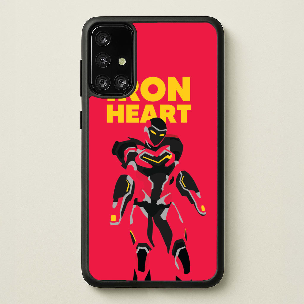 Metal Heart Hero Standing Galaxy A71 Case