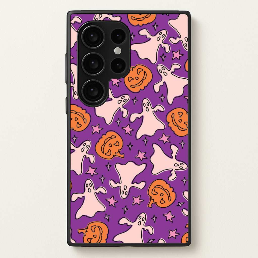 Abstract Halloween Pattern Galaxy S24 Ultra Case