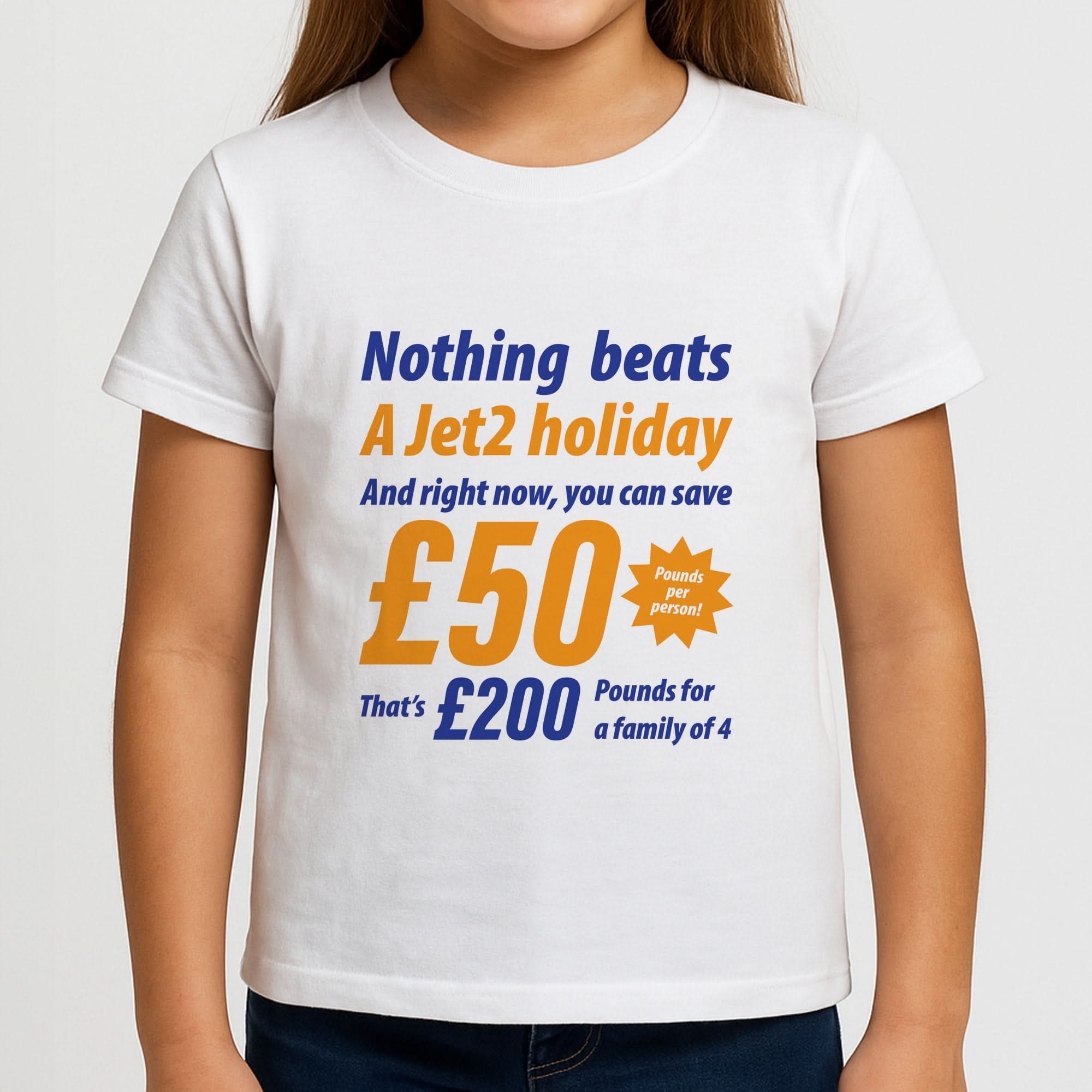 Nothing Beats A Jet Holiday Girls T-Shirt