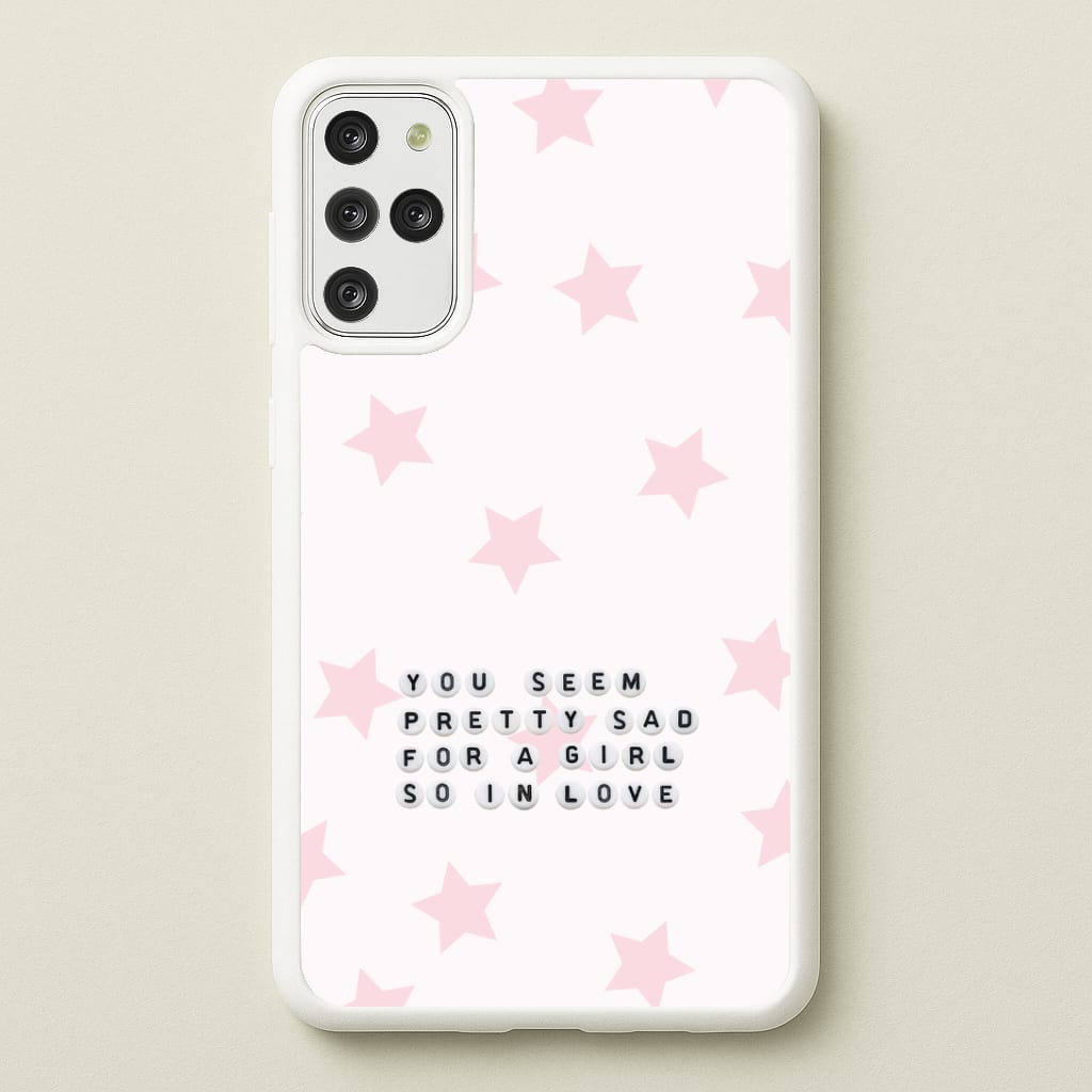 Pretty Sad Letter Beads Galaxy S20 Plus Case