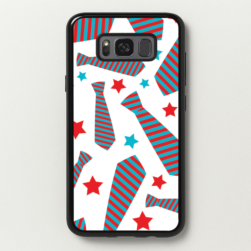 Tie And Stars Pattern Galaxy S8 Case