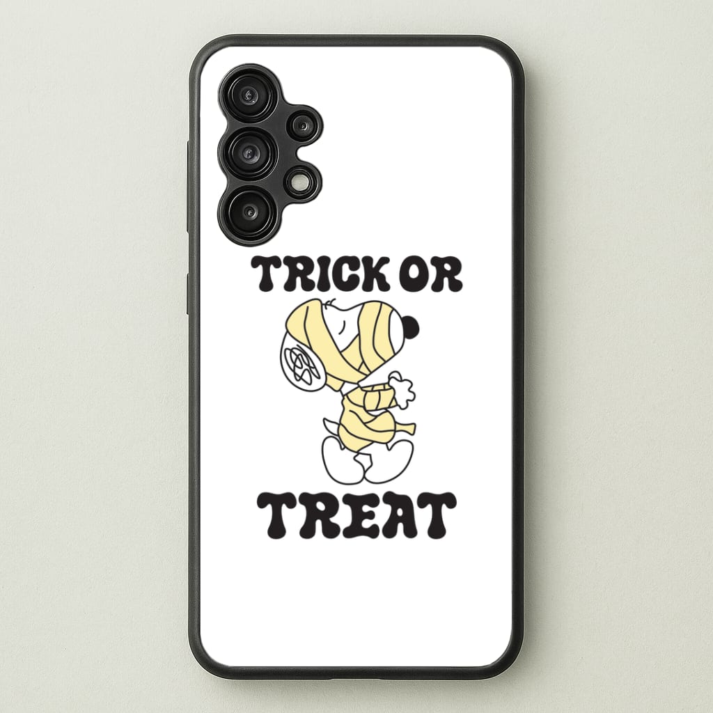 Trick Or Treat Cartoon Beagle Galaxy A13 Case
