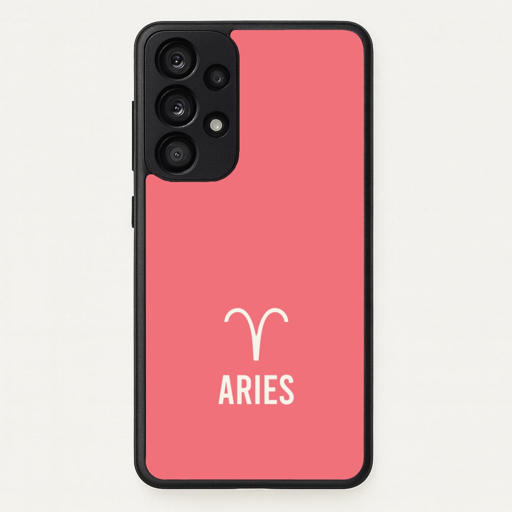 Aries Pastel Zodiac Galaxy A53 Case