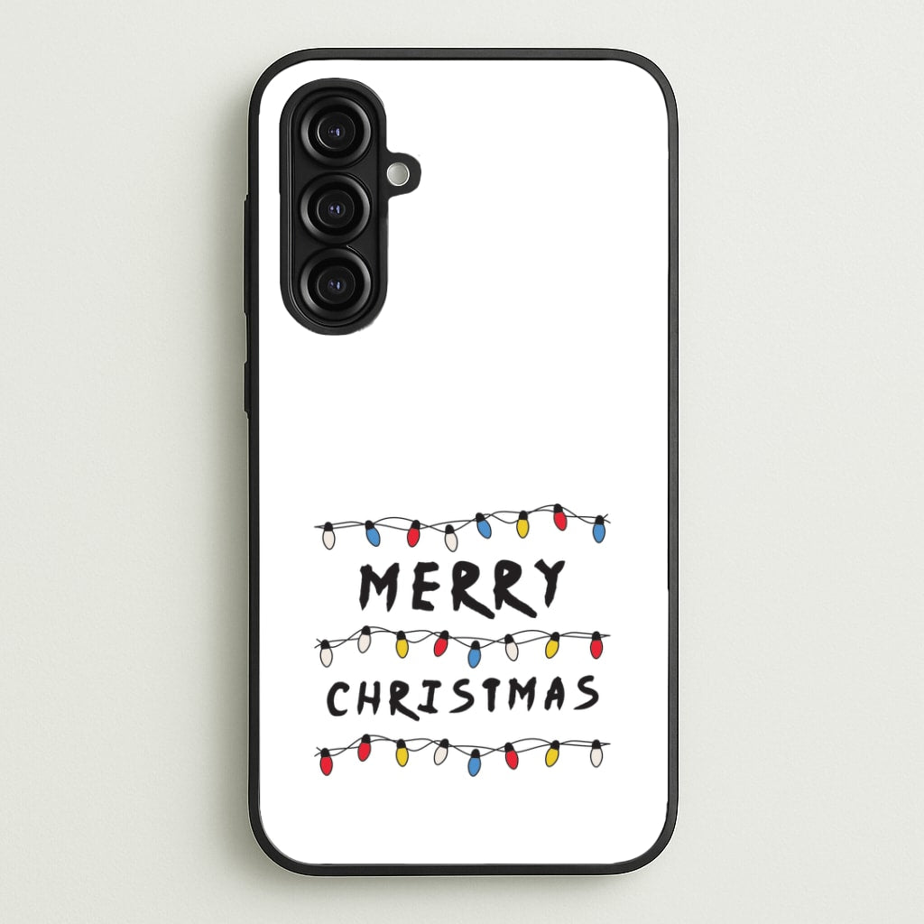 Merry Christmas String Lights Galaxy A16 Case