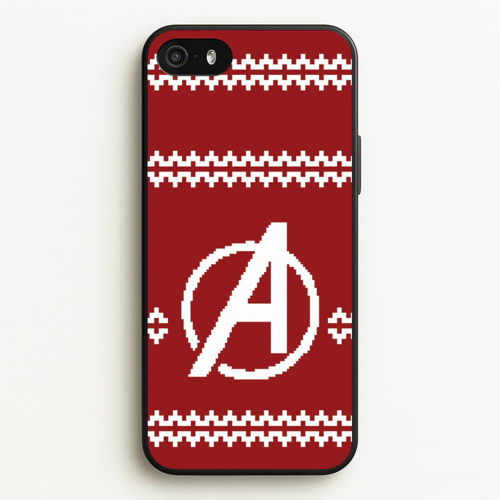 Superhero Team Red Christmas Jumper  iPhone 5 / 5s / SE 2016 Case