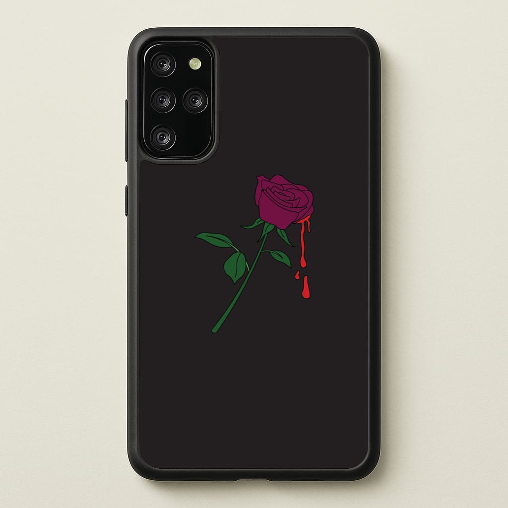 Dark Pink Rose Galaxy S20 Plus Case