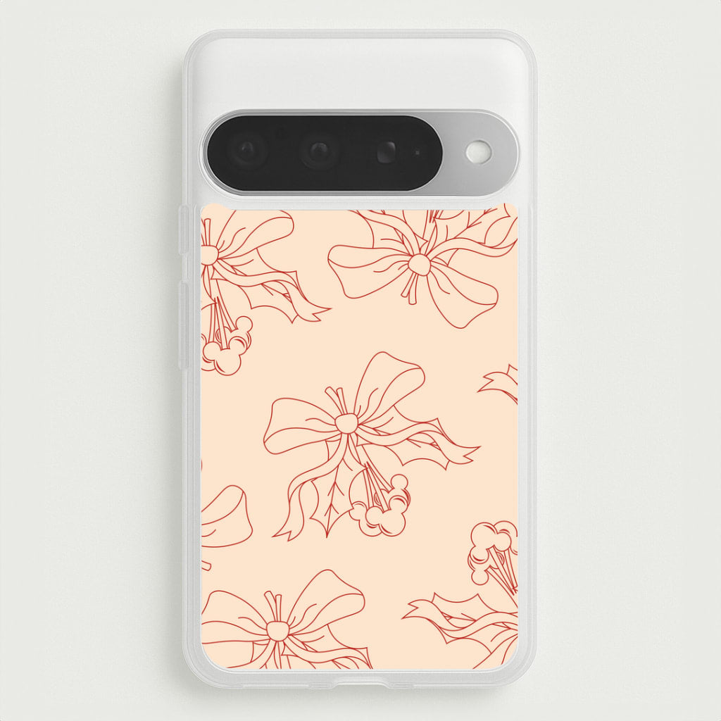 Cartoon Mouse Holly Pattern Google Pixel 10 Pro XL Case