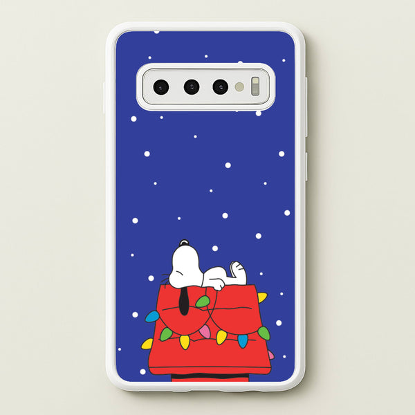 Cartoon Beagle Fairylights Galaxy S10 Plus Case