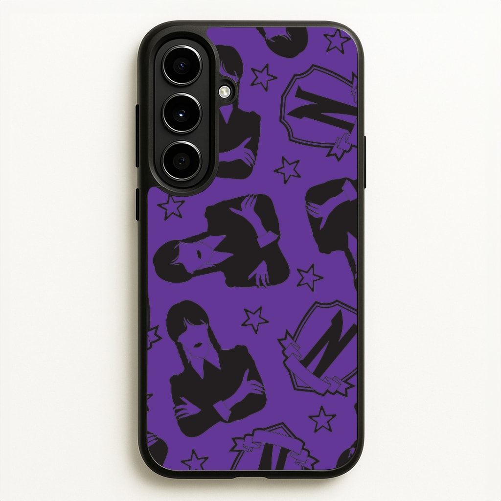 Wednesday Pattern Galaxy A56 Case