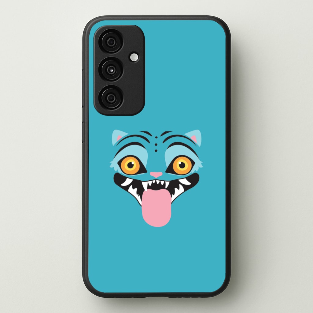 Demon Cat Face Galaxy A35 Case