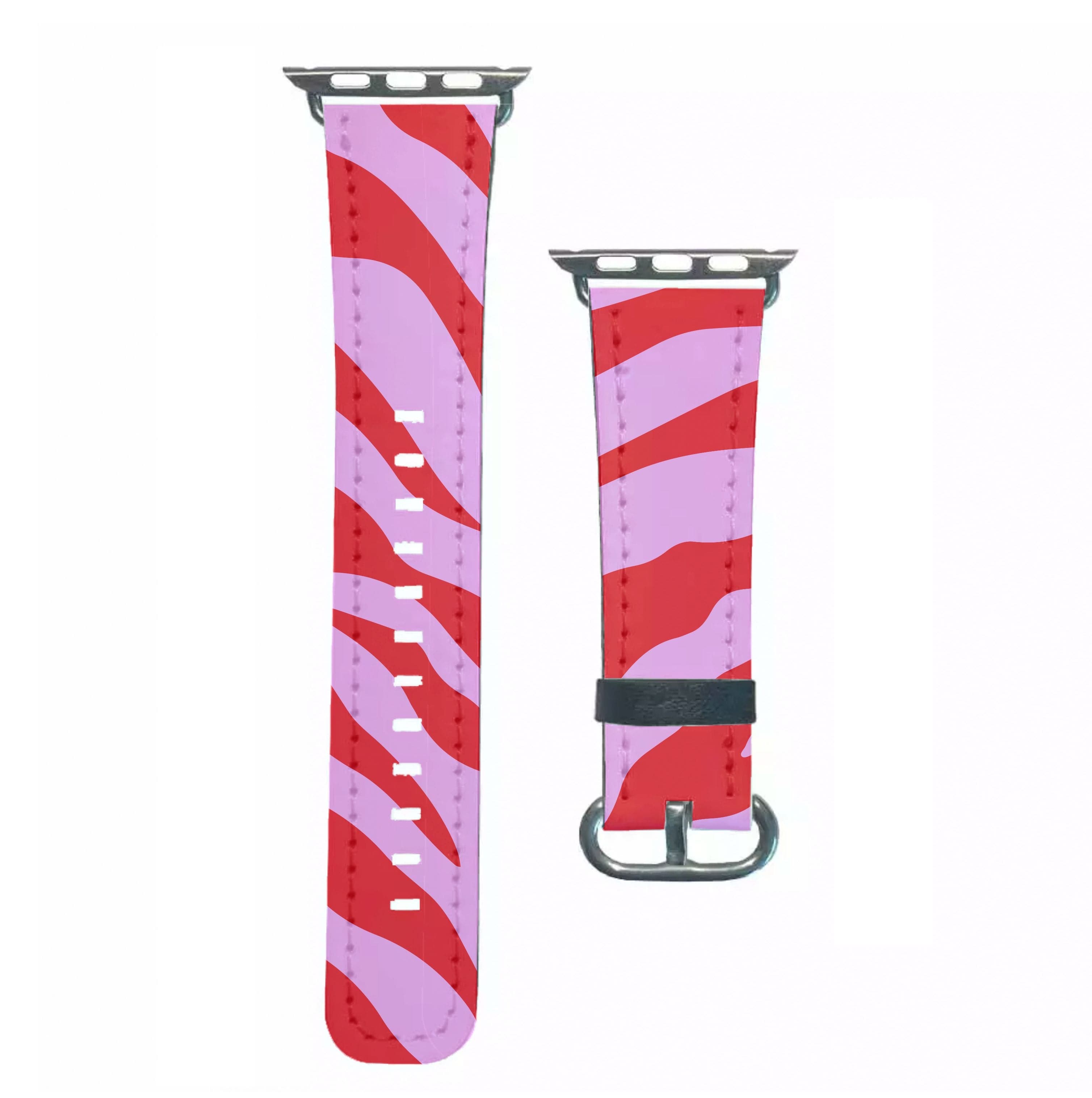 Pink Zebra - Animal Patterns Apple Watch Strap