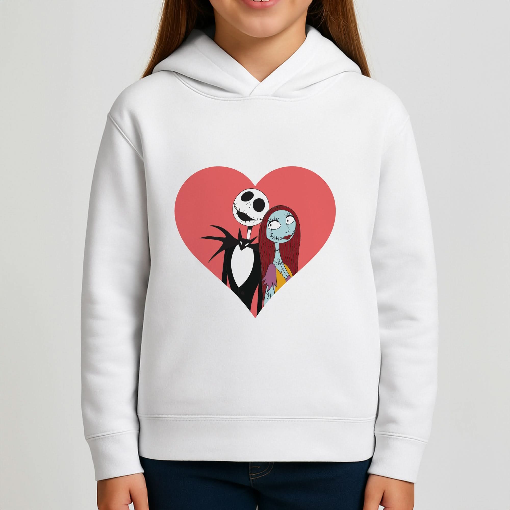 J And S Heart Girls Hoodie