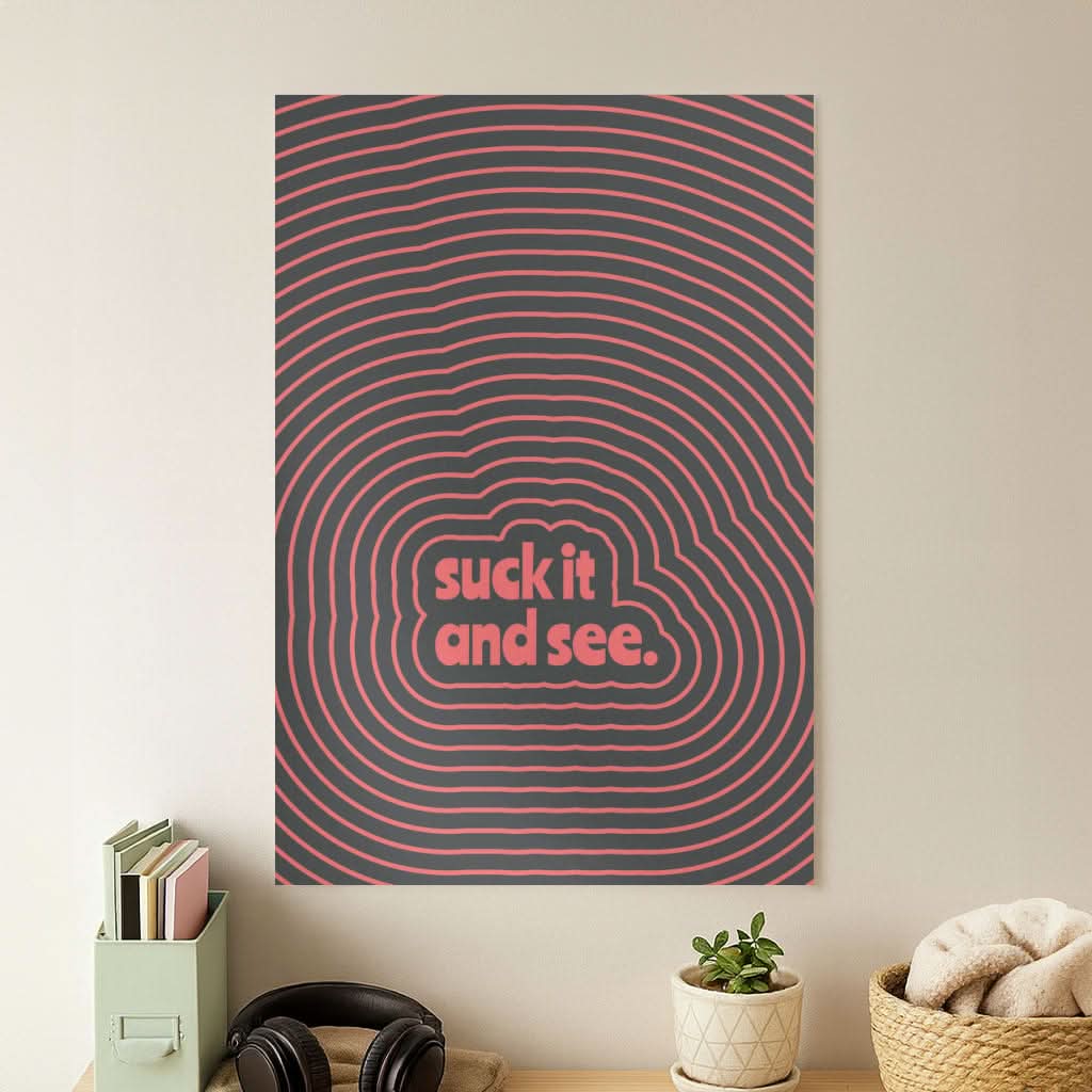 Suck It And See Psychedelic Poster