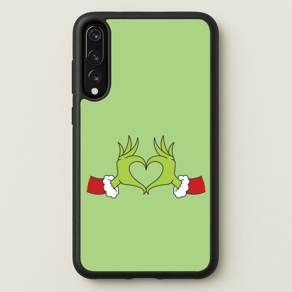 Christmas Green Heart Huawei P20 Pro Case