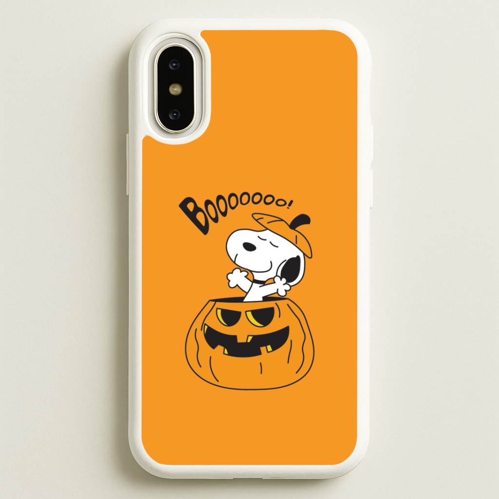 Cartoon Beagle Pumpkin iPhone X / XS Case