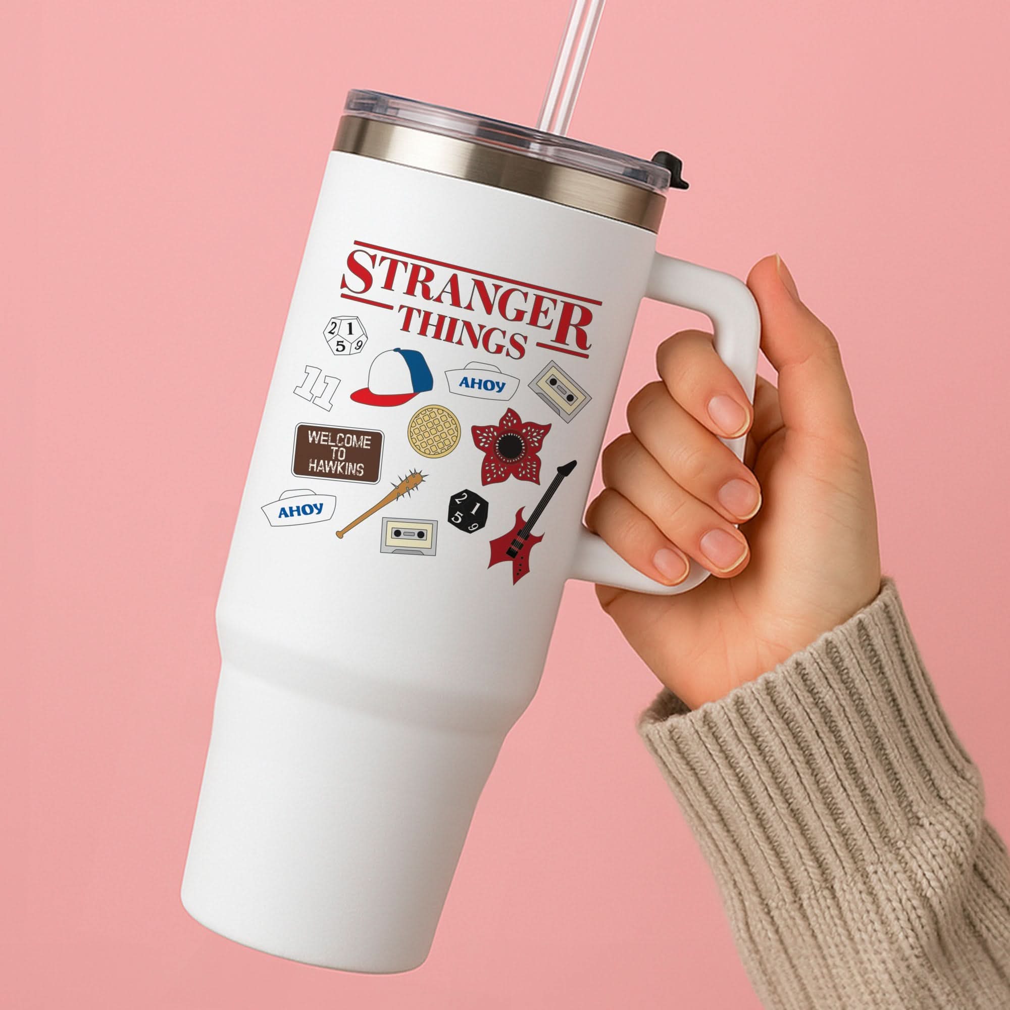 Stranger Things Cartoon Icons Tumbler
