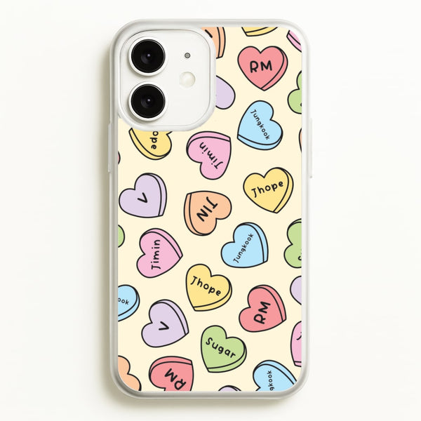 K-Pop Band Members Love Hearts Pattern iPhone 11 Case