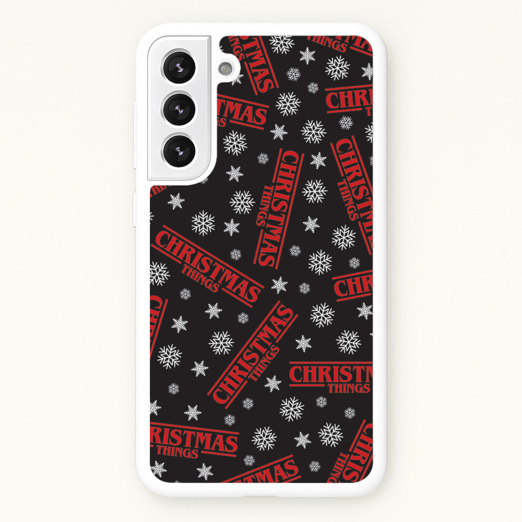 Christmas Things Snowflake Pattern Galaxy S22 Plus Case