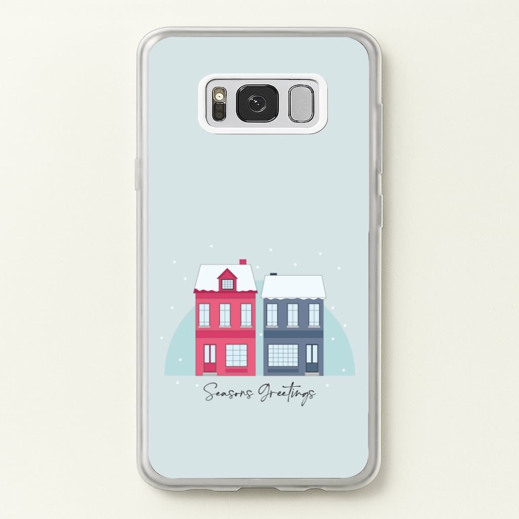 Seasons Greetings Winter Townhouses Galaxy S8 Case
