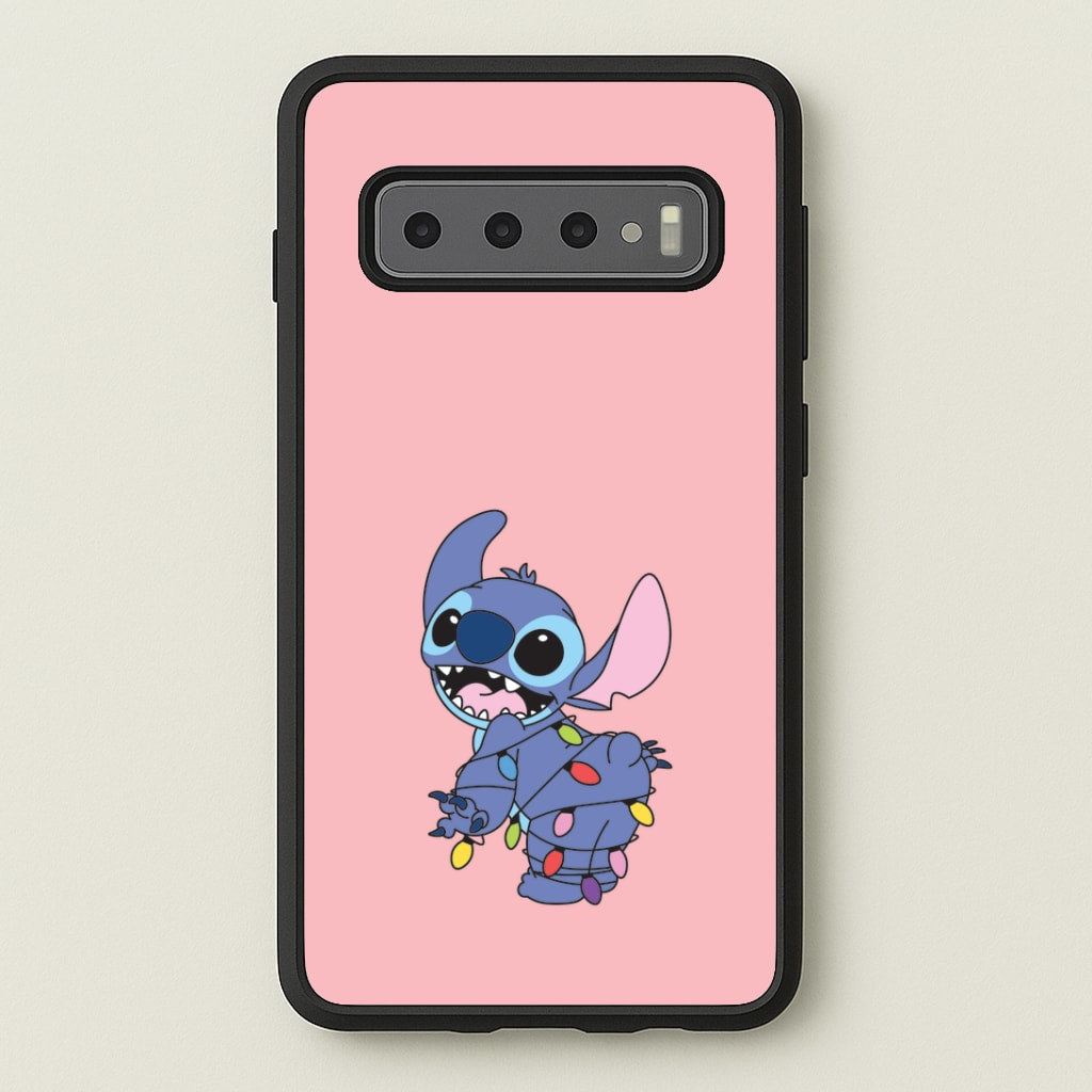 Cute Blue Alien Fairylights Galaxy S10 Plus Case