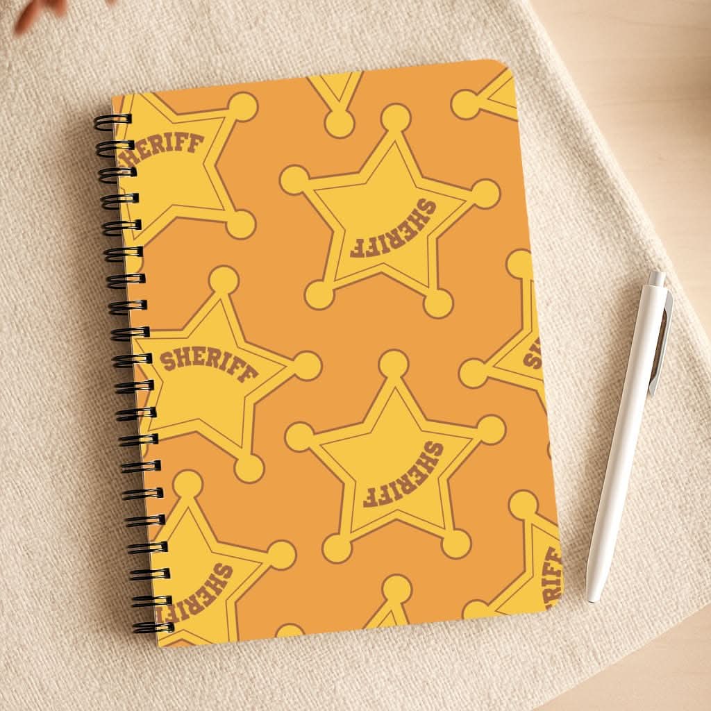 Sheriff Badge Pattern Notepad