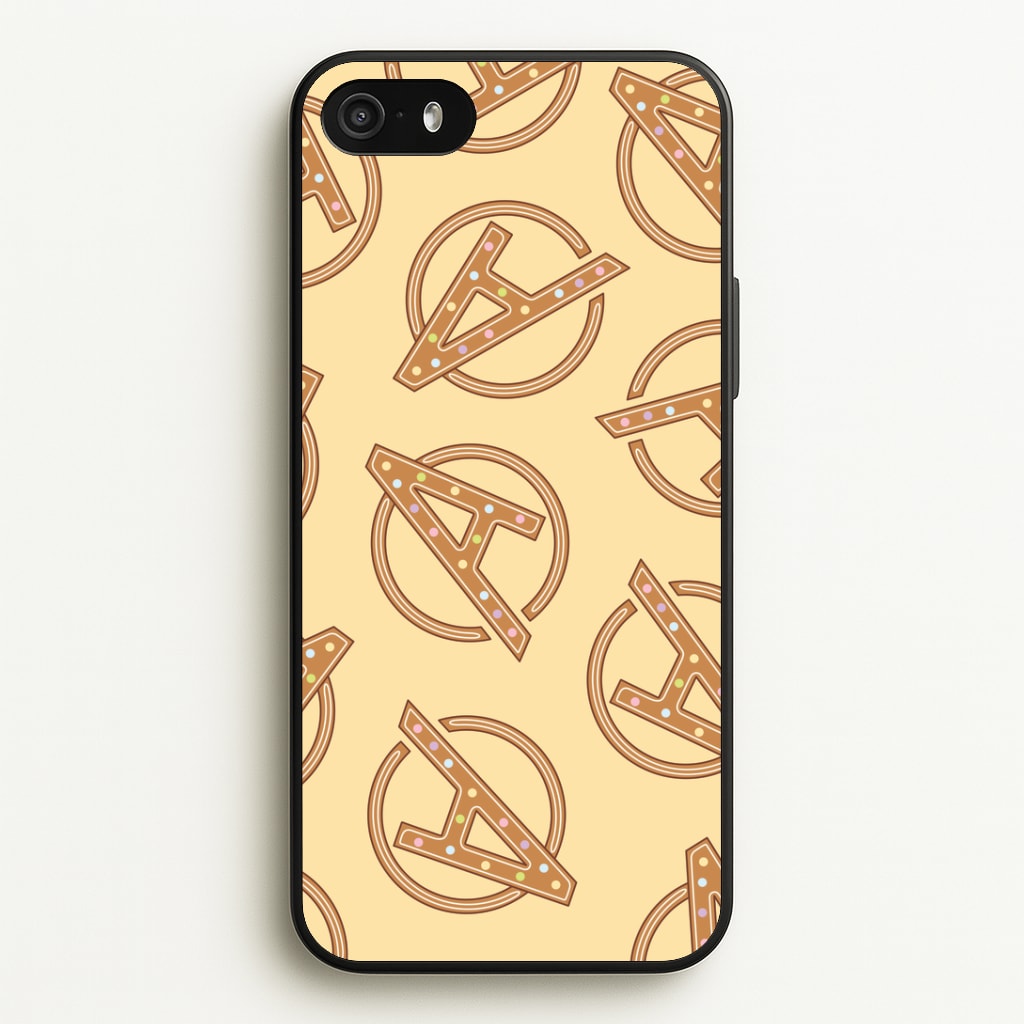 Superhero Team Gingerbread Pattern iPhone 5 / 5s / SE 2016 Case