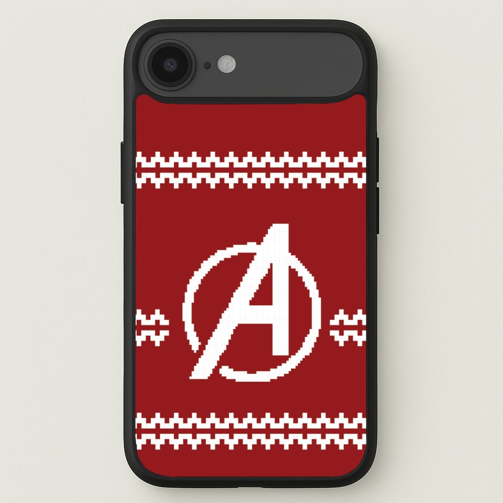Superhero Team Red Christmas Jumper iPhone 17 Air Case