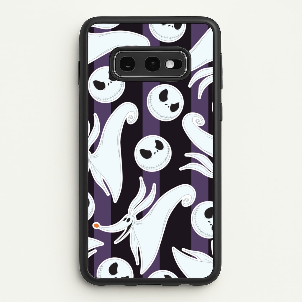 Skeleton Dog And Face Pattern Galaxy S10e Case