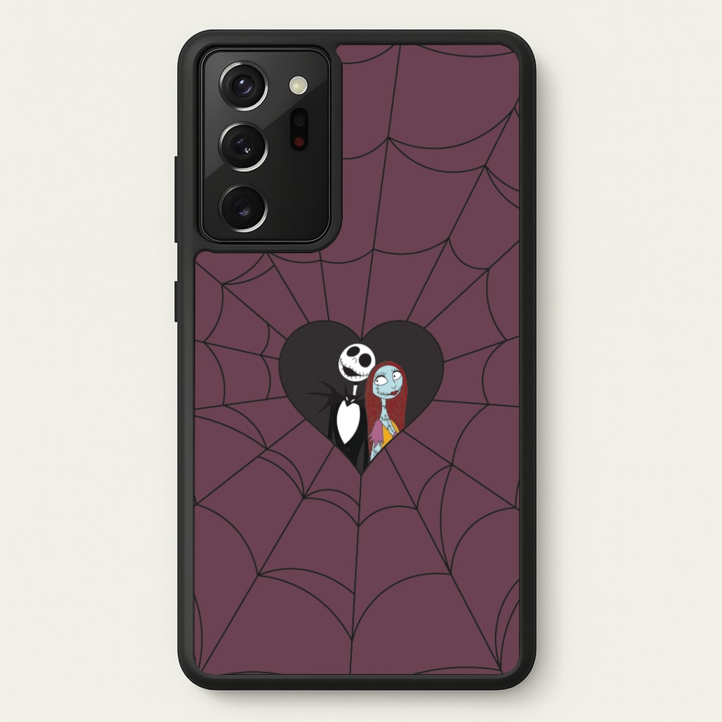 J And S Cobweb Heart Galaxy Note 20 Ultra Case
