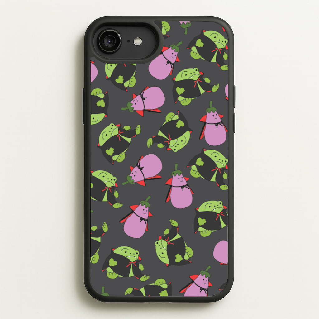 Vampire Frogs And Vegetables Pattern - Halloween iPhone 6 Plus / 7 Plus / 8 Plus Case