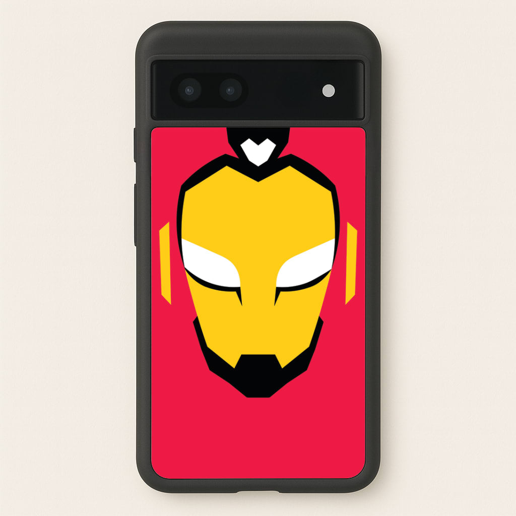 Metal Heart Hero Face Google Pixel 6a Case