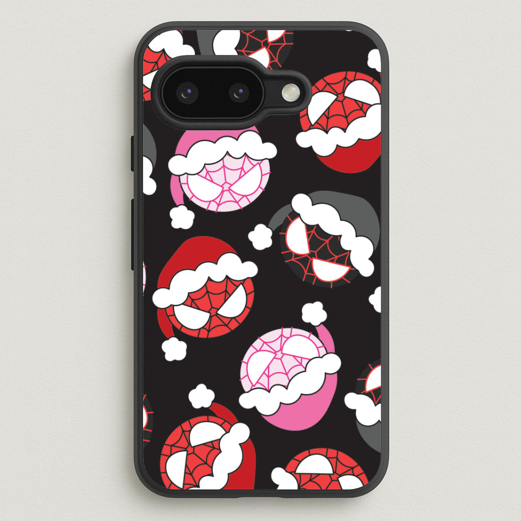 Spider Heroes Christmas Pattern Google Pixel 9a Case