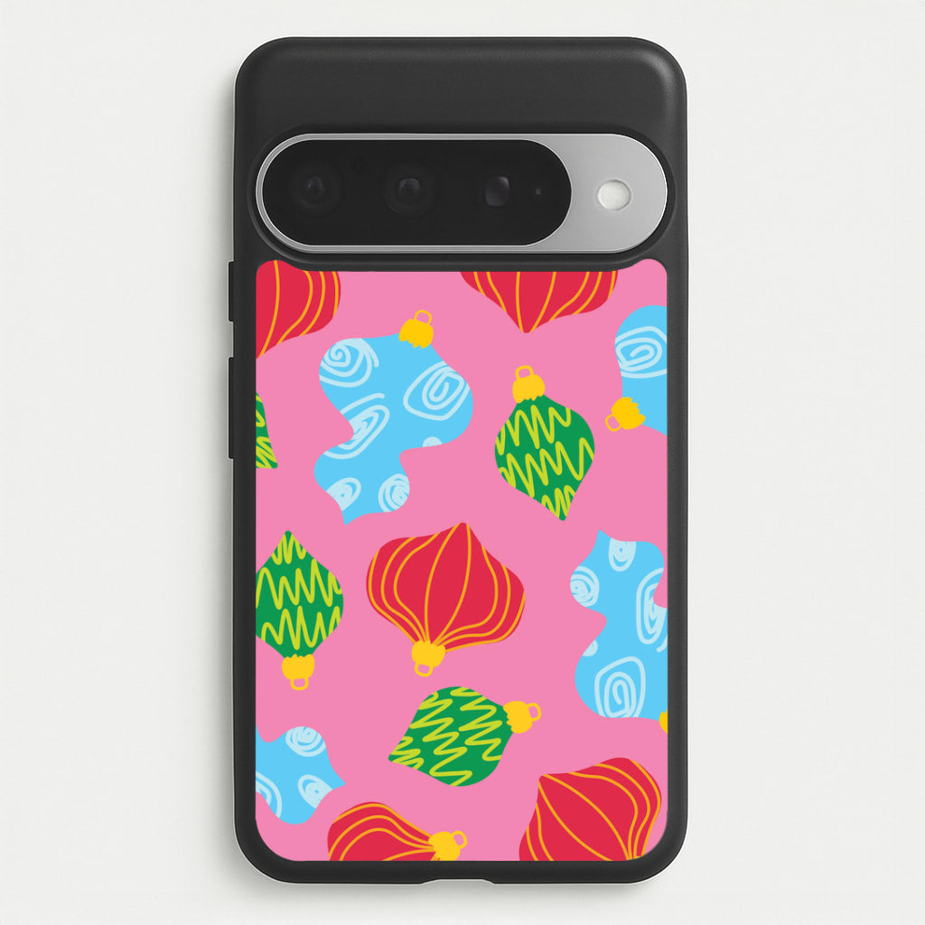 Abstract Christmas Baubles Pattern Google Pixel 10 Pro XL Case