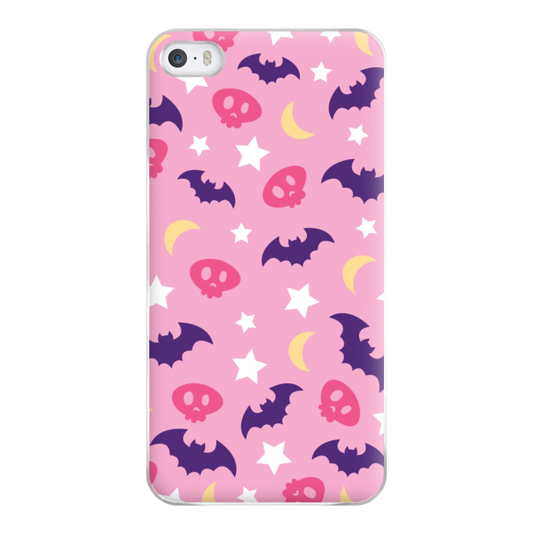 Skull, Bats And Stars Pattern iPhone 5 / 5s / SE 2016 Case