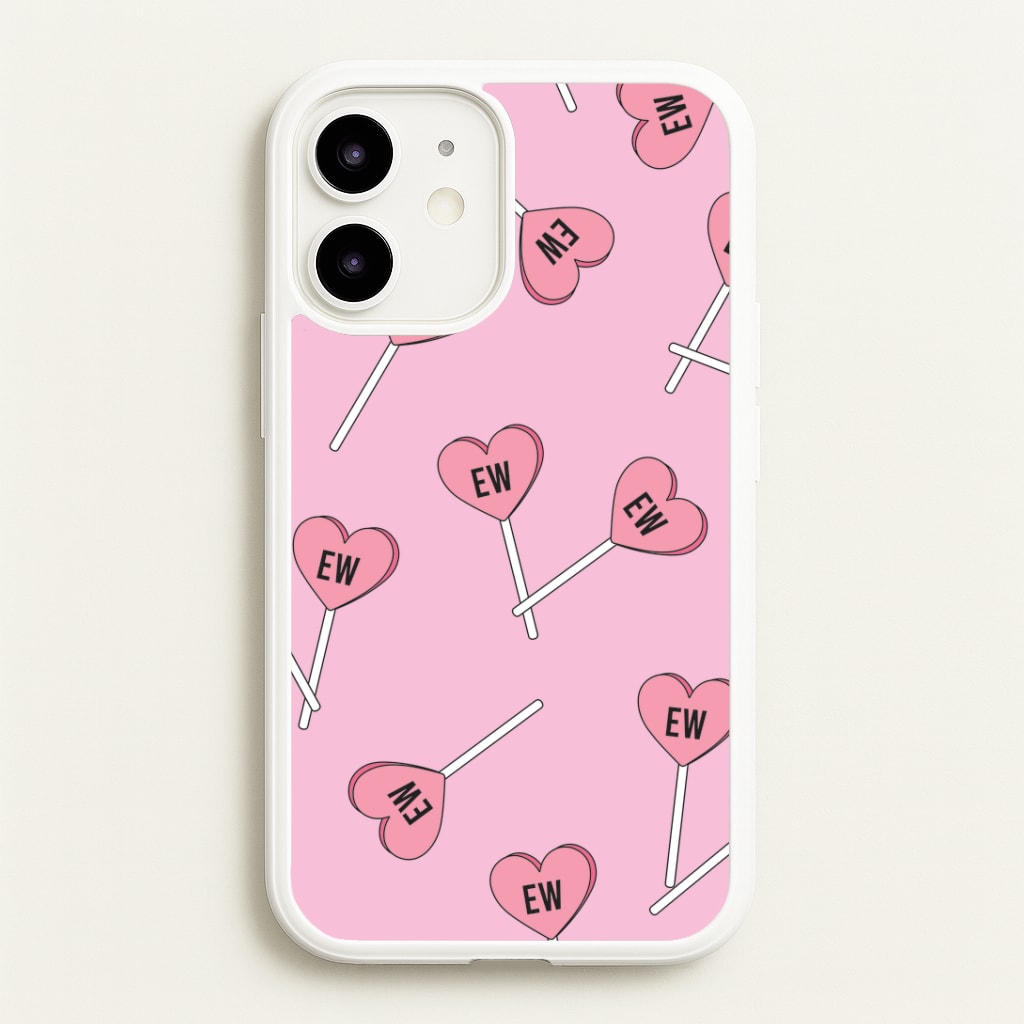 Ew Love Heart Lolipops Pattern iPhone 12 Mini Case