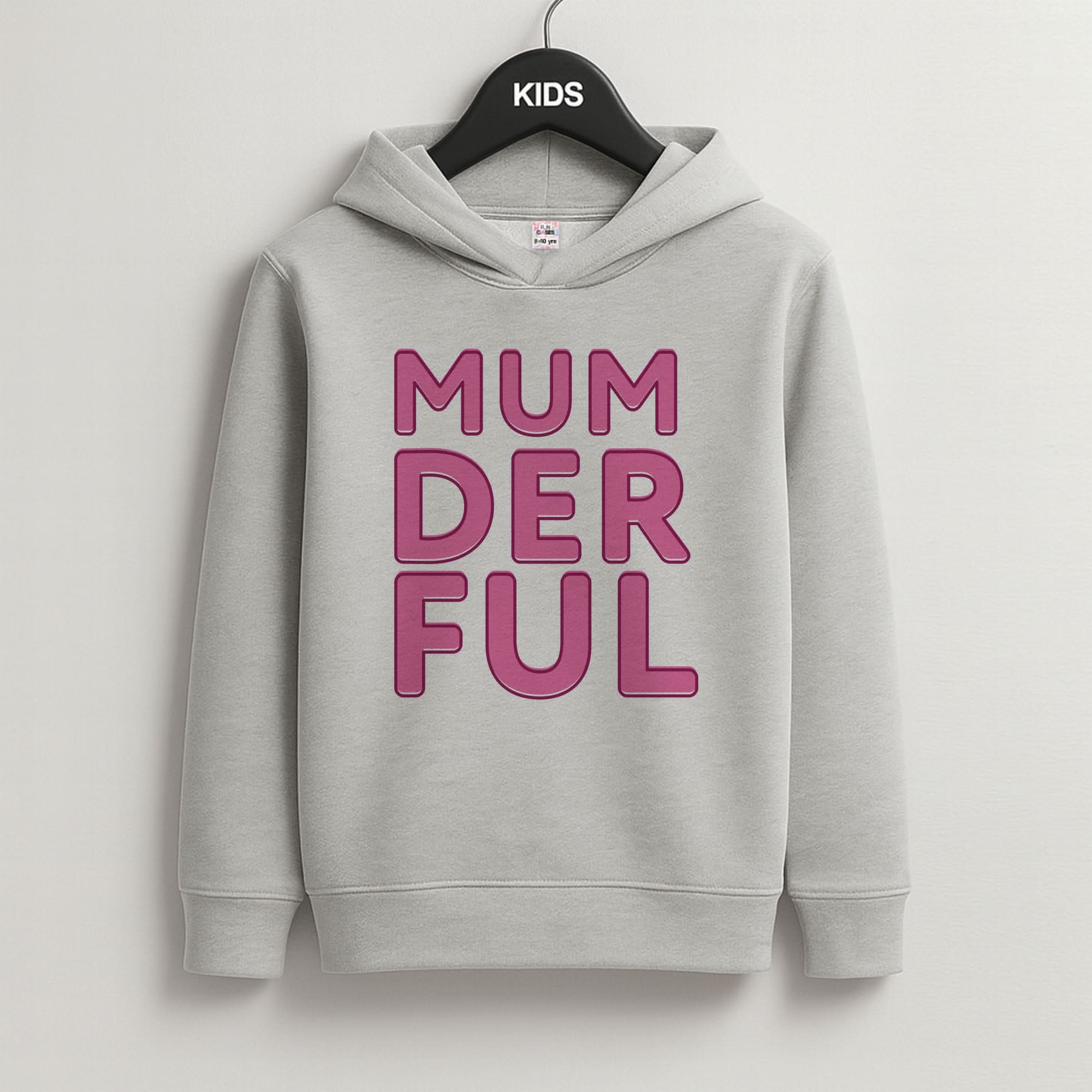 Mumderful Grey Kids Hoodie