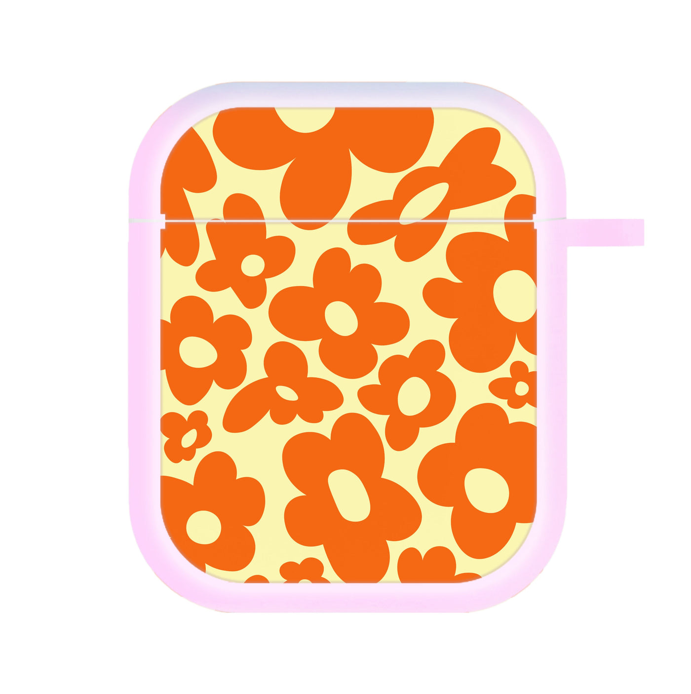 Orange Flowers - Trippy Patterns AirPods Case