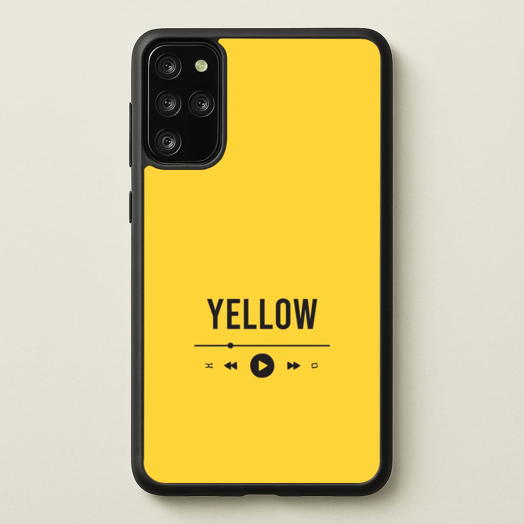 Yellow Music Player Galaxy S20 Plus Case