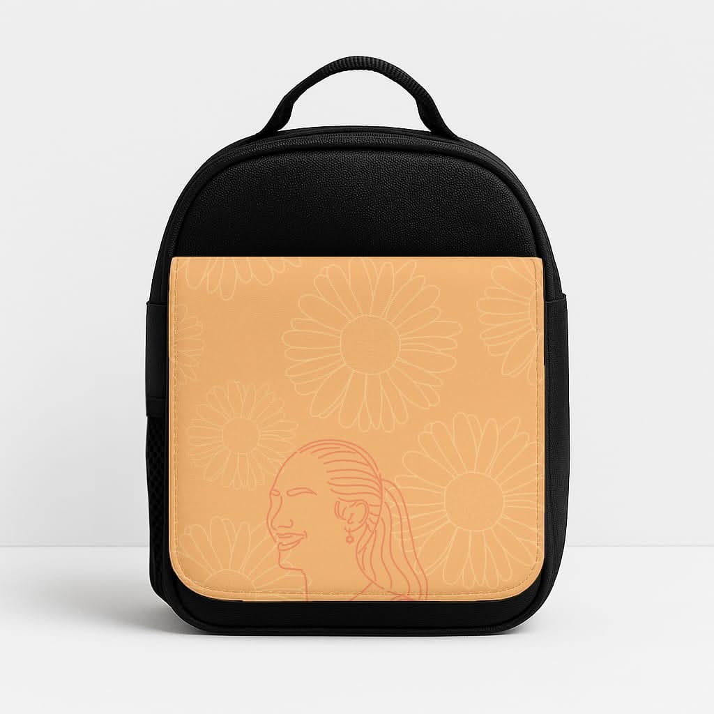 Belly And Daisies Outline Insulated Lunch Bag